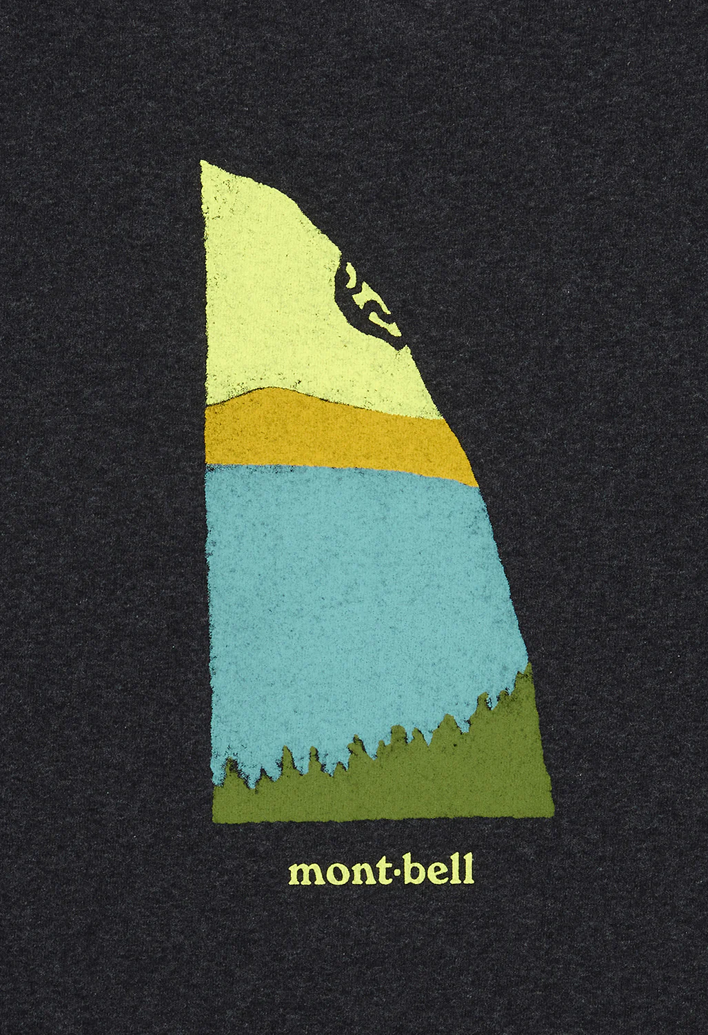 Montbell Pear Skin Cotton Climbing T-Shirt - Dark Grey - Image 4