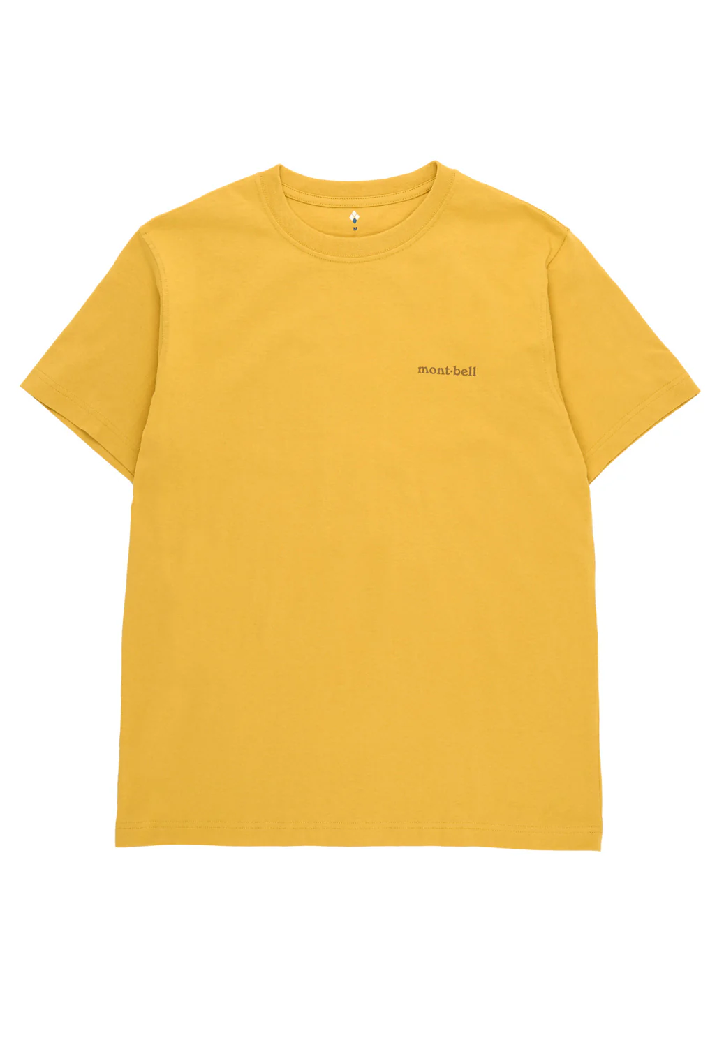 Montbell Pear Skin Cotton Hyakkimaru T-Shirt - Yellow - Image 2