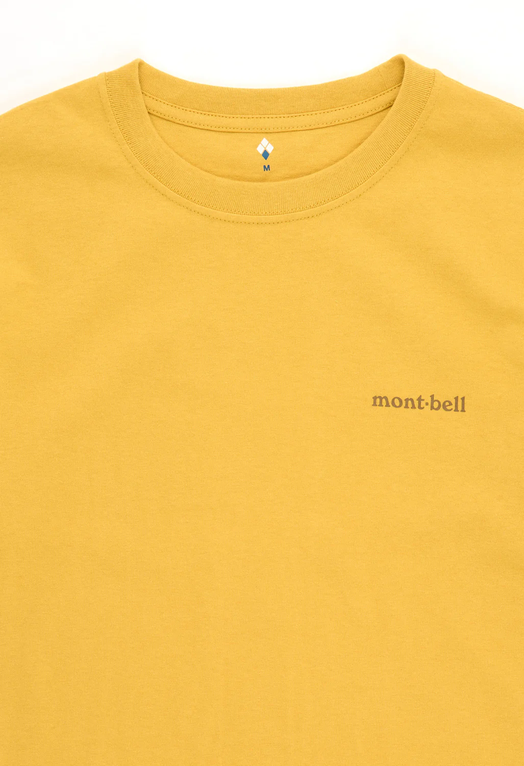 Montbell Pear Skin Cotton Hyakkimaru T-Shirt - Yellow - Image 3