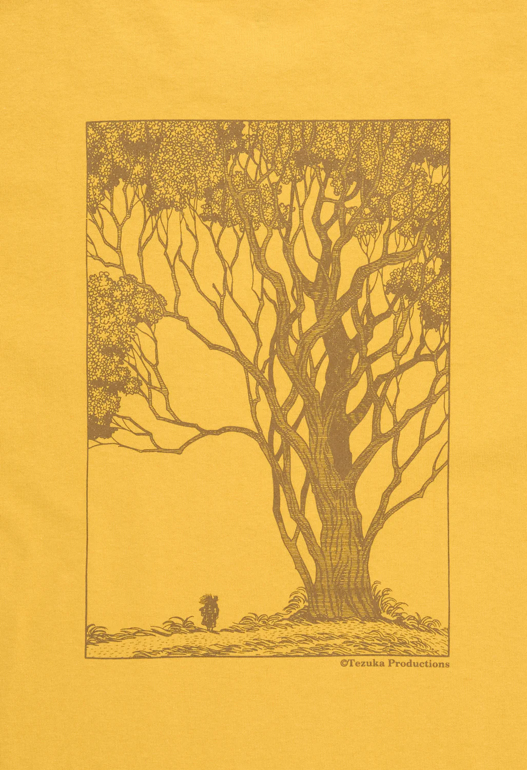 Montbell Pear Skin Cotton Hyakkimaru T-Shirt - Yellow - Image 4
