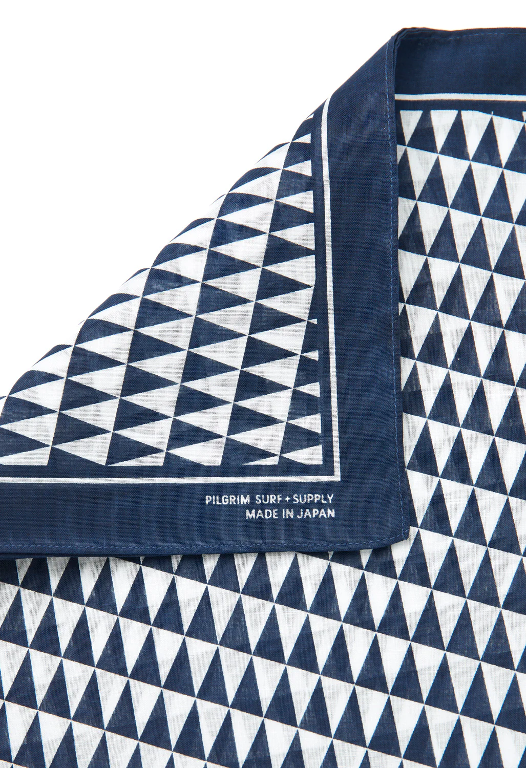 Pilgrim Surf + Supply Pennant Checker Bandana - Navy - Image 4