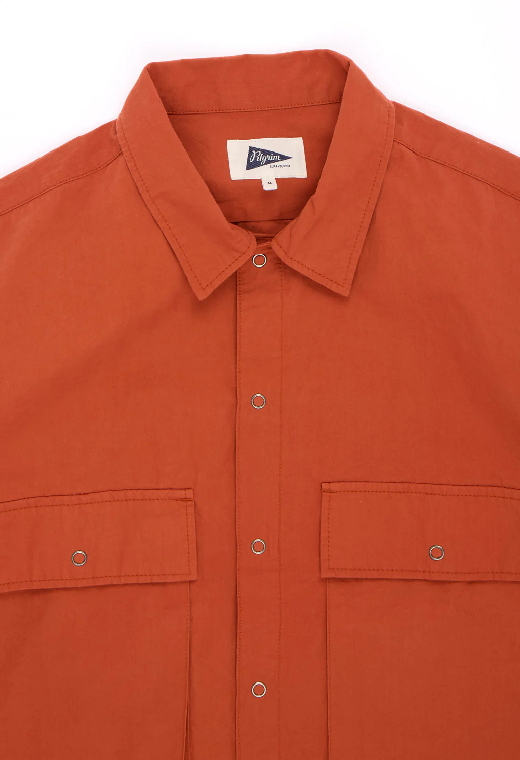 Pilgrim Surf + Supply Men's Ivan Longsleeve Weather Cloth Shirt - Clay - Image 3