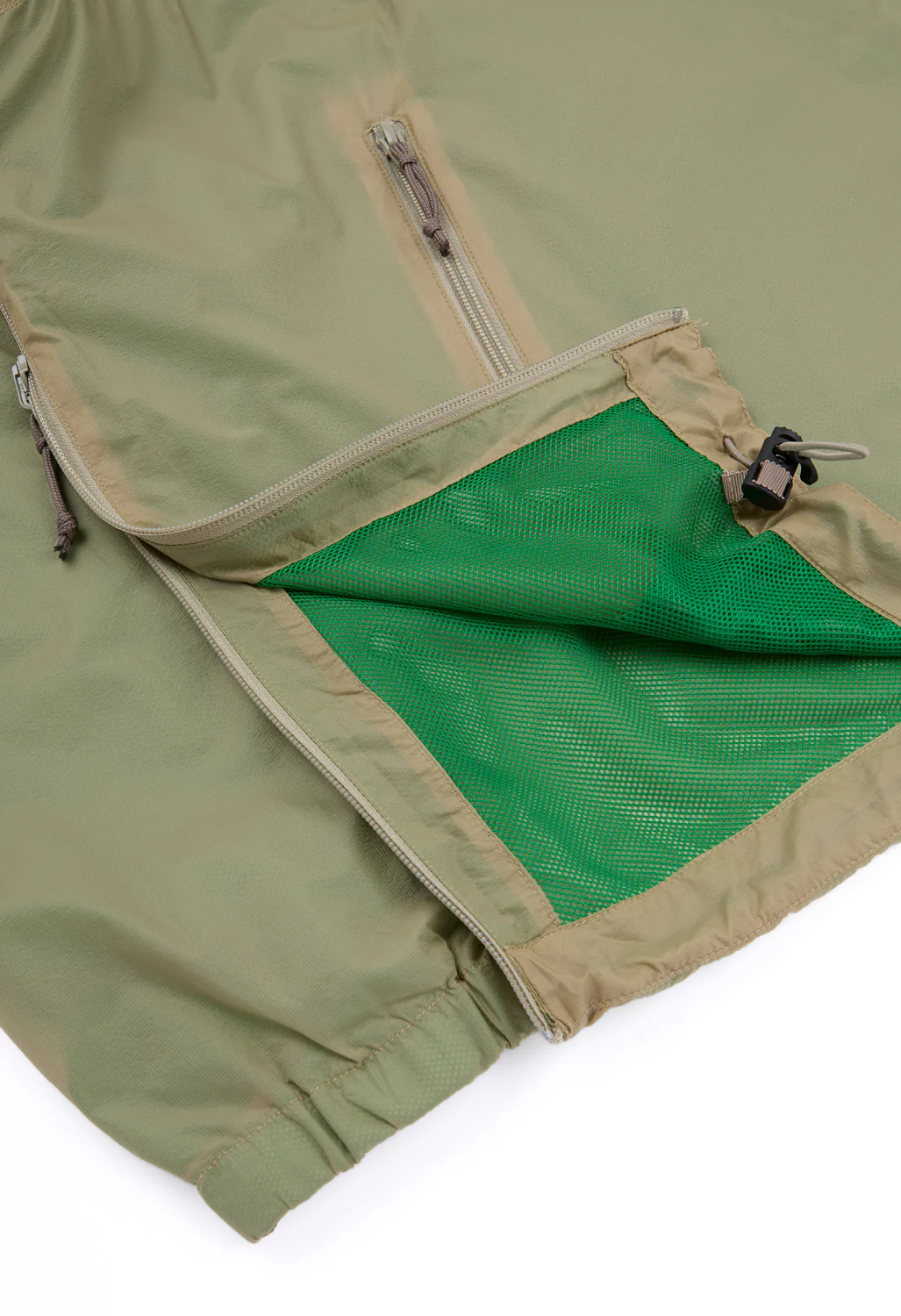 Pilgrim Surf + Supply Men's Pike Nylon Ripstop Anorak - Sage - Image 8