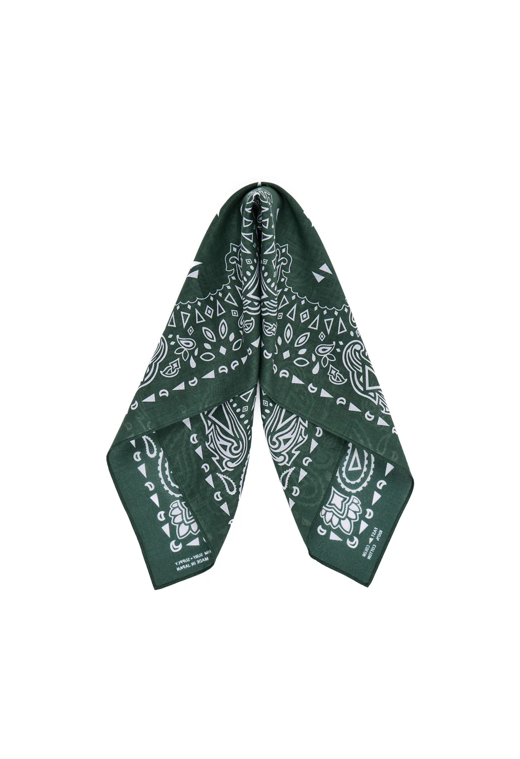 Pilgrim Surf + Supply Paisley Bandana - Green - Image 2