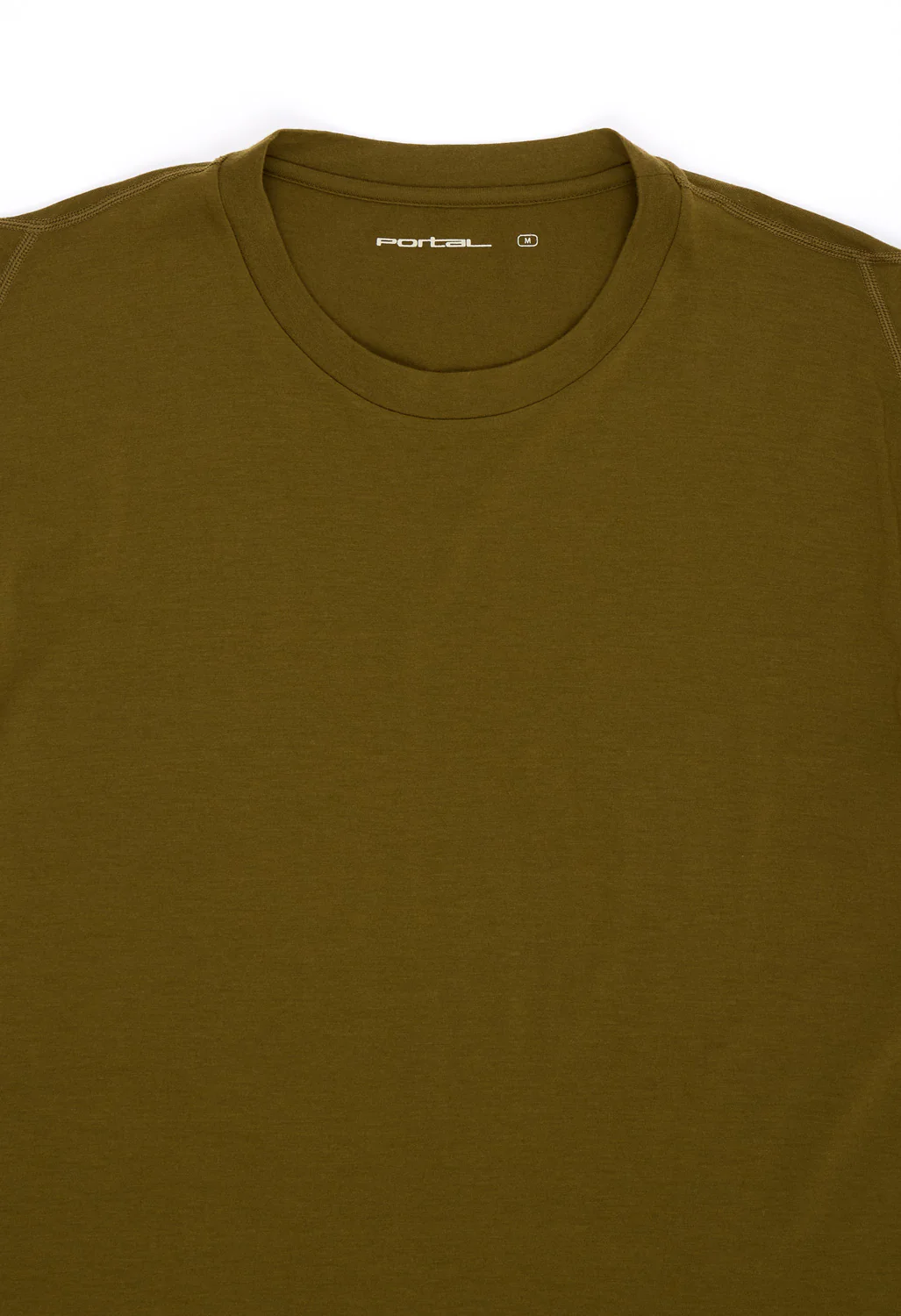 Portal Men's Drift Merino Tee - Dark Olive - Image 3