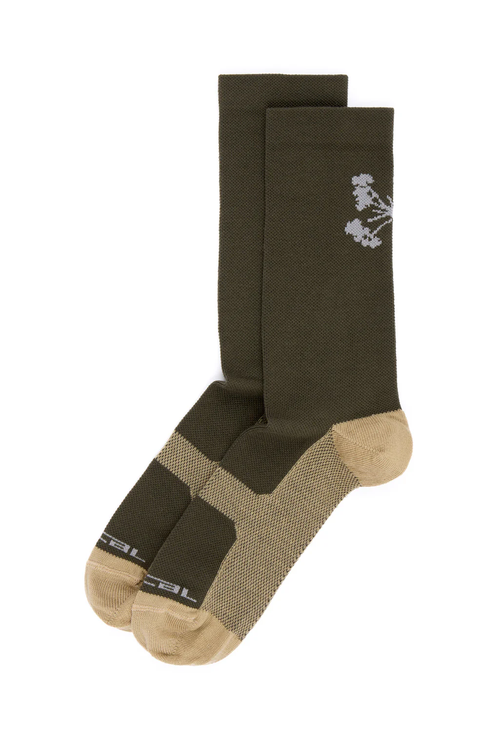 Portal Pattern Active Socks - Dusky Green - Image 9