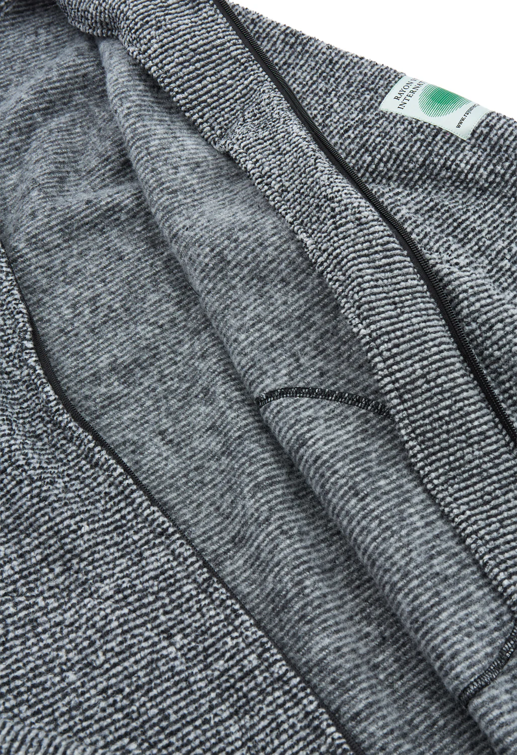 Rayon Vert Becco Zip Fleece Jacket - Obsidian Black - Image 4