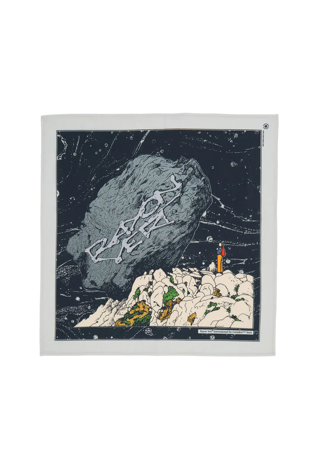 Rayon Vert x Outsiders Store Drag Bandana - Golgotha Black