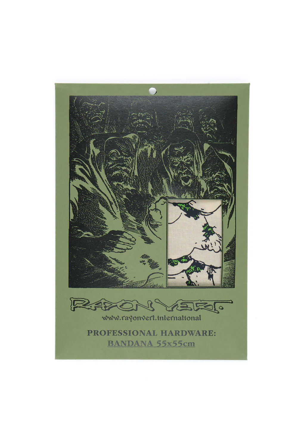 Rayon Vert x Outsiders Store Drag Bandana - Golgotha Black - Image 6