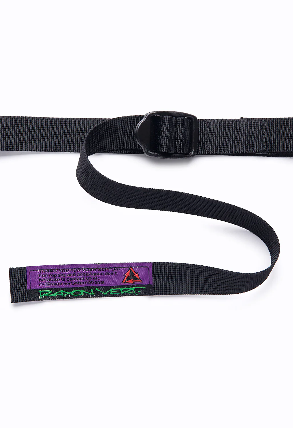 Rayon Vert Ladderlock Belt 2cm - Golgotha Black - Image 2