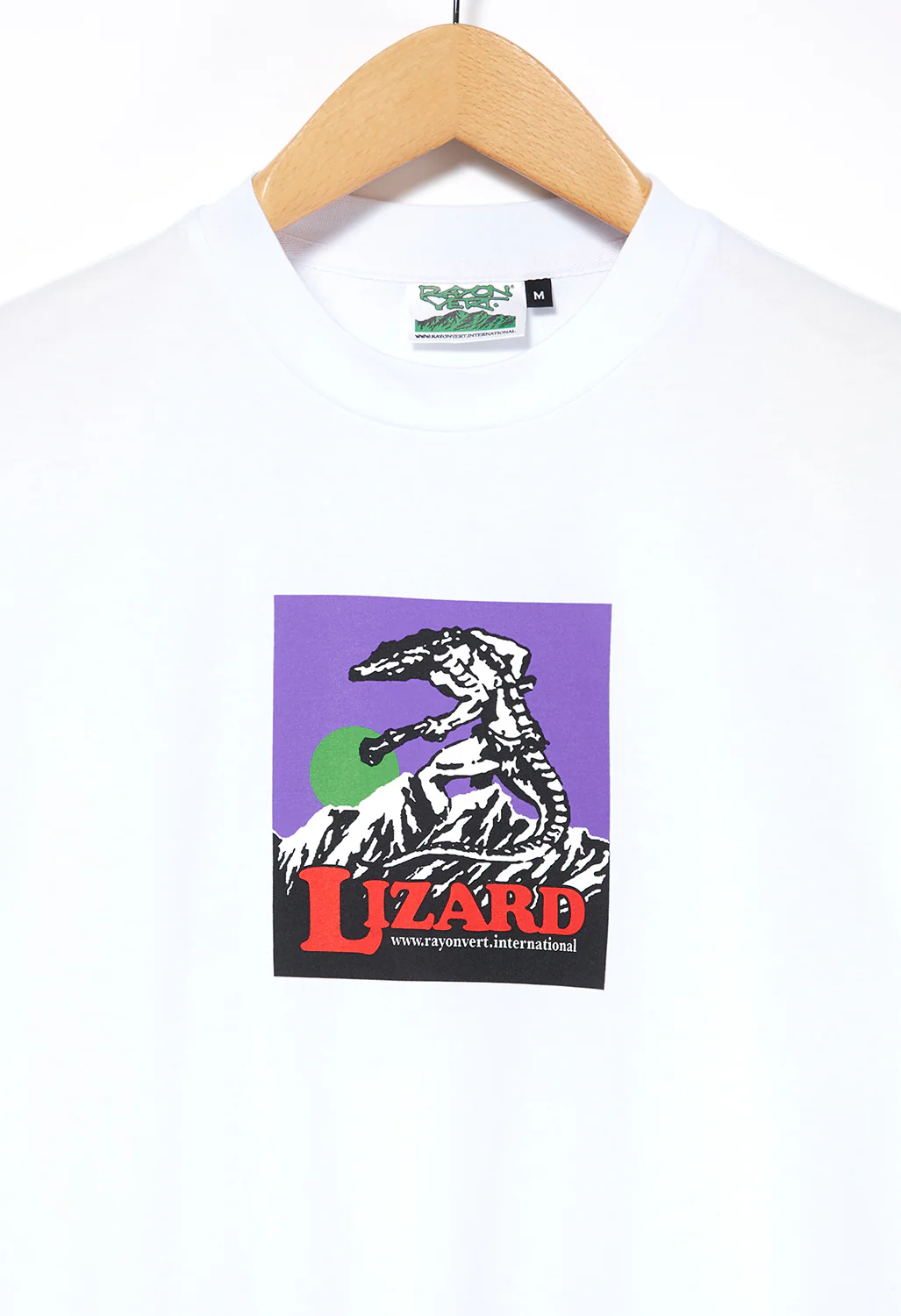 Rayon Vert Lizard T-Shirt - Ghost White - Image 3
