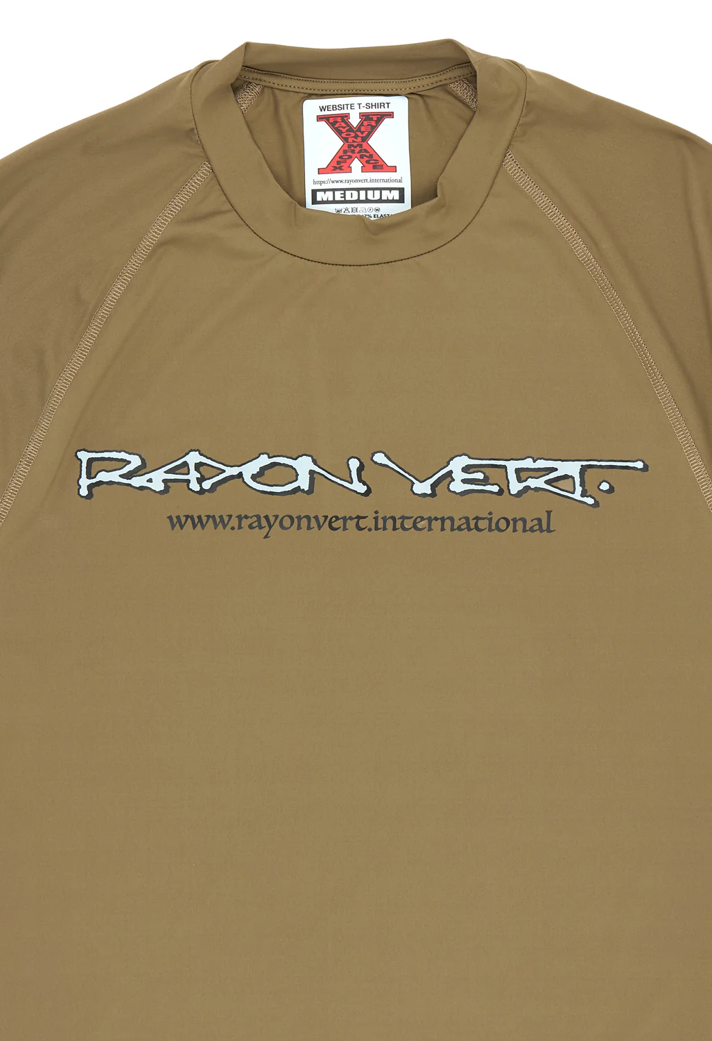 Rayon Vert Website Xformance T-Shirt - Vomit Brown - Image 3