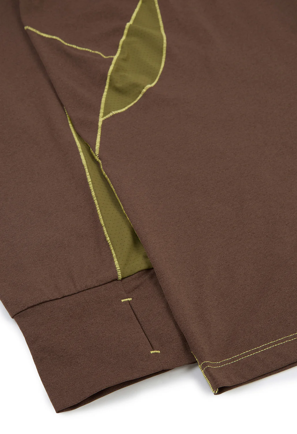 Karma8a REAL Cutout Long Sleeve Training Tee - Brown - Image 4