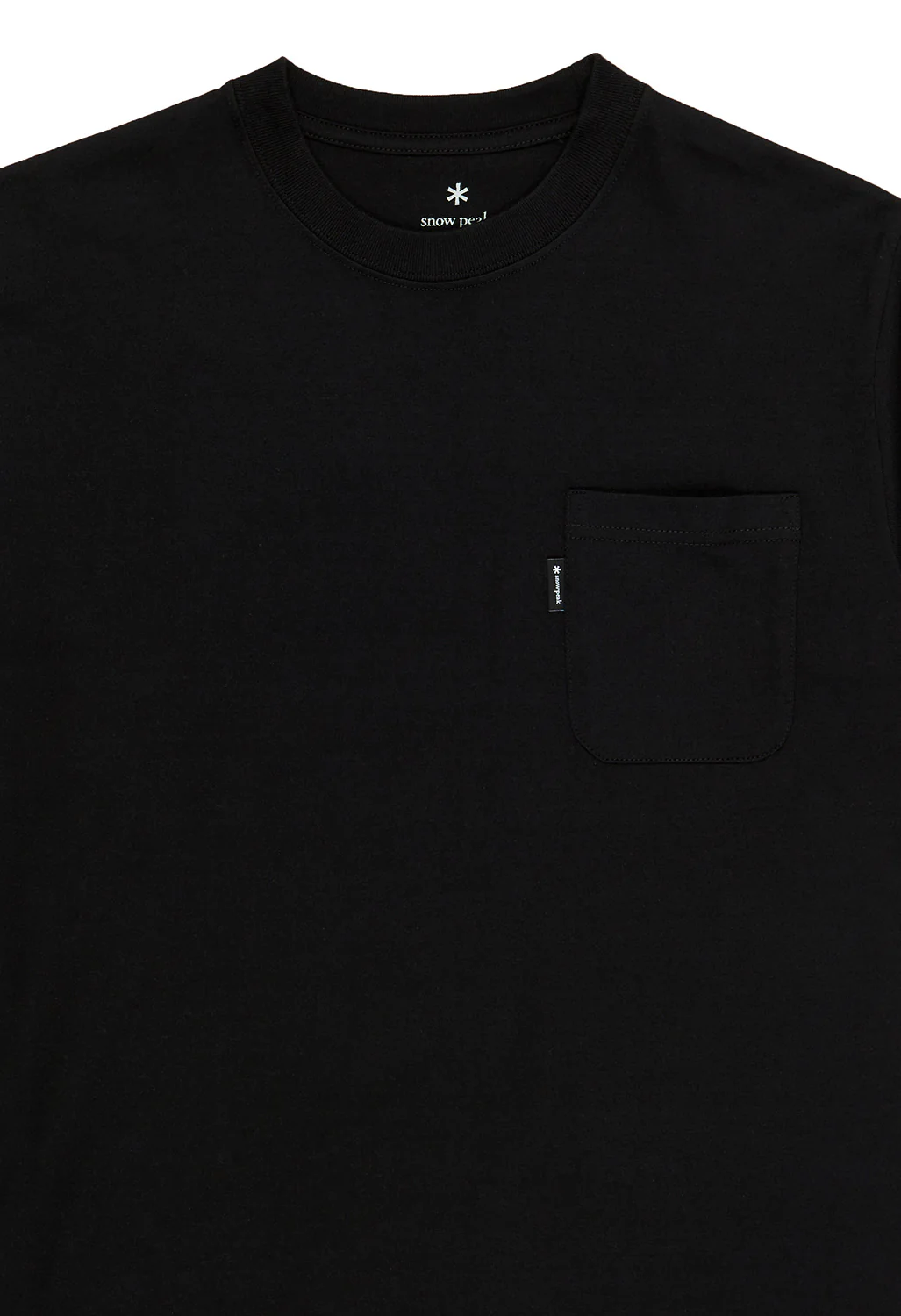 Snow Peak Reflector Message T-Shirt - Black - Image 3