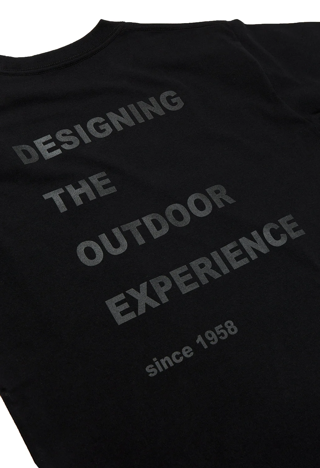 Snow Peak Reflector Message T-Shirt - Black - Image 4