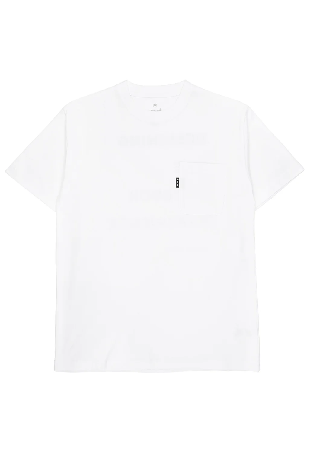 Snow Peak Reflector Message T-Shirt - White - Image 2