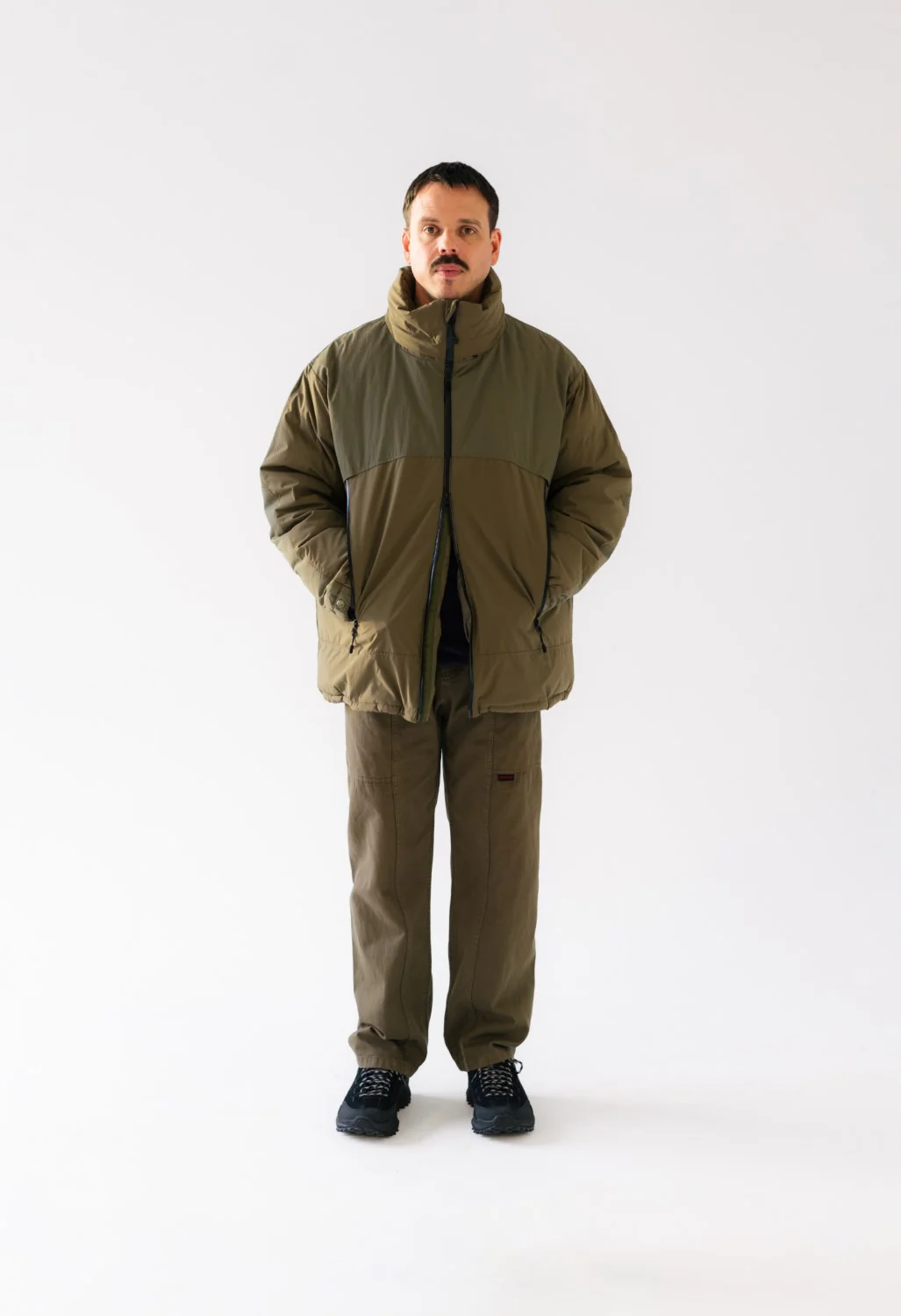 Pilgrim Surf + Supply Richter Down Jacket - Olive - Image 11