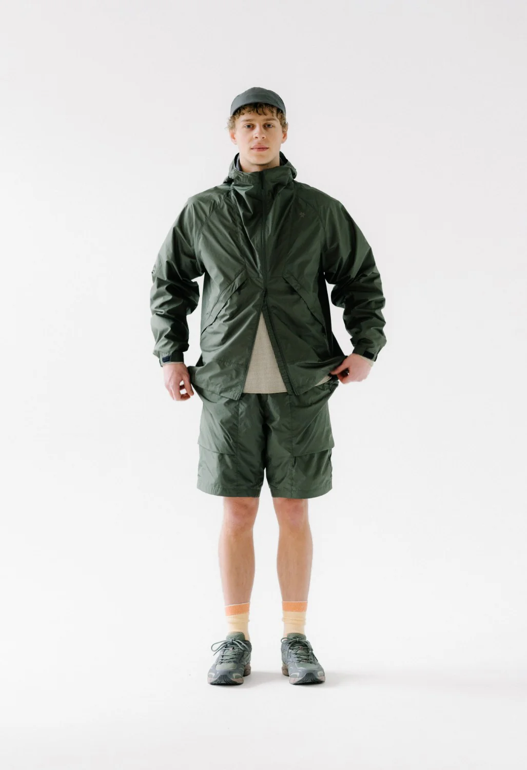 Goldwin Rip-stop Hooded Jacket - Dark Olive - Image 10