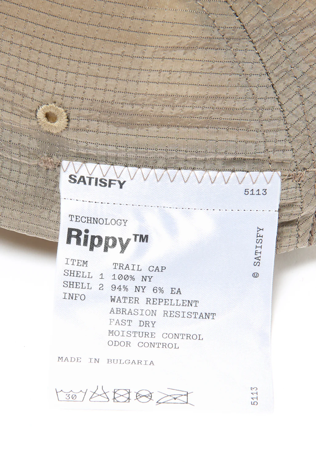 Satisfy Rippy Trail Cap - Beige - Image 3