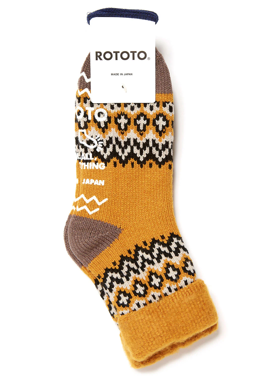 ROTOTO Comfy Room Nordic Socks - Yellow - Image 2