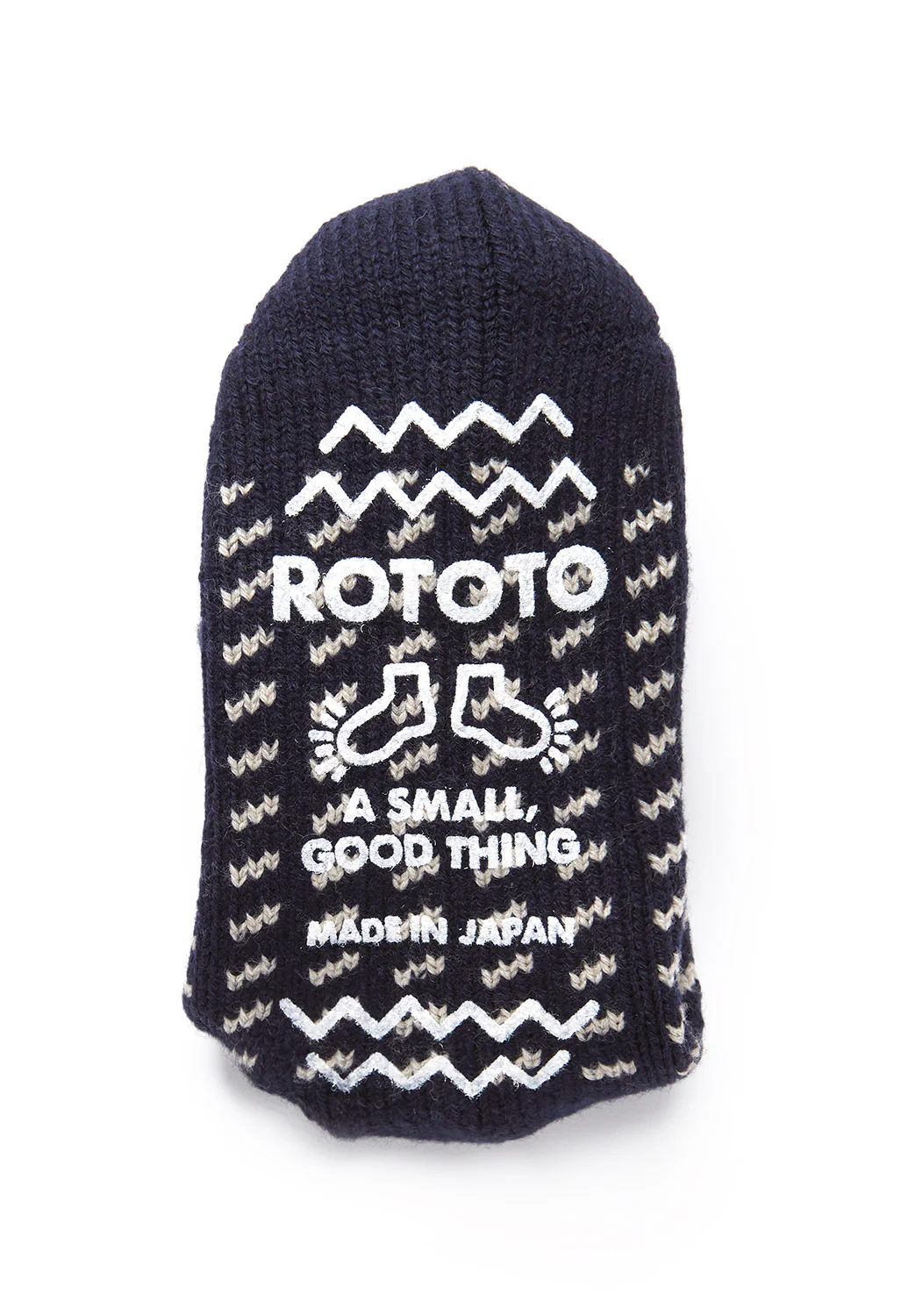ROTOTO Comfy Room Socks Bird'S Eye - Navy - Image 3