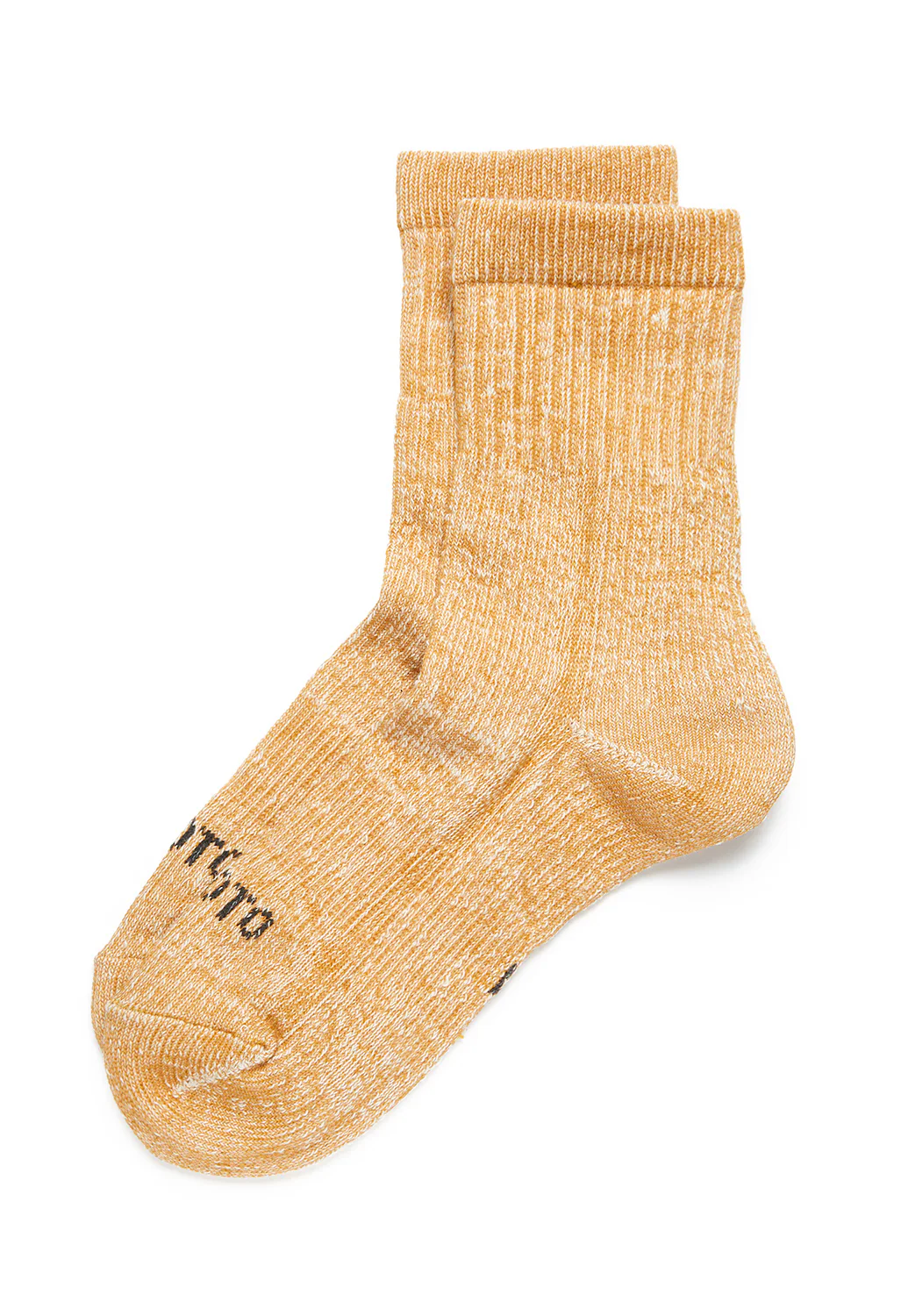 ROTOTO Double Face Organic Cotton Mid Socks - Yellow