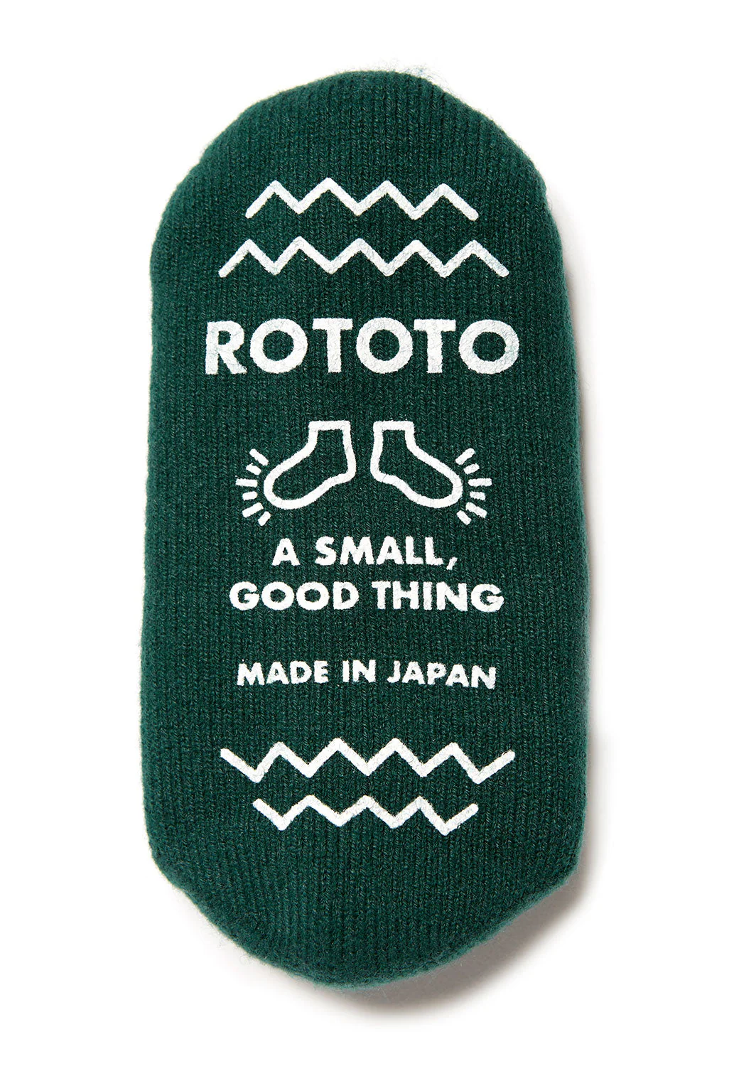 ROTOTO Pile Sock Slippers - Dark Green - Image 3