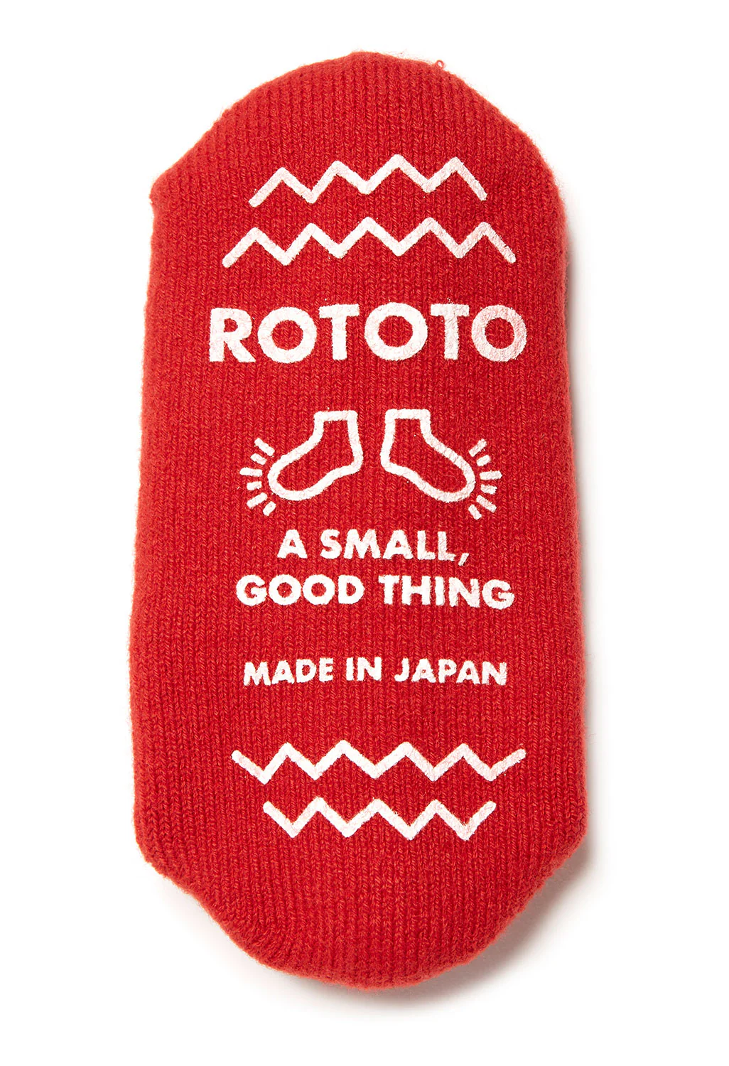 ROTOTO Pile Sock Slippers - Brick Red
