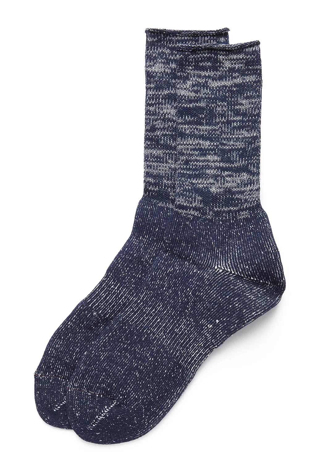ROTOTO Washi Pile Crew Socks - Navy