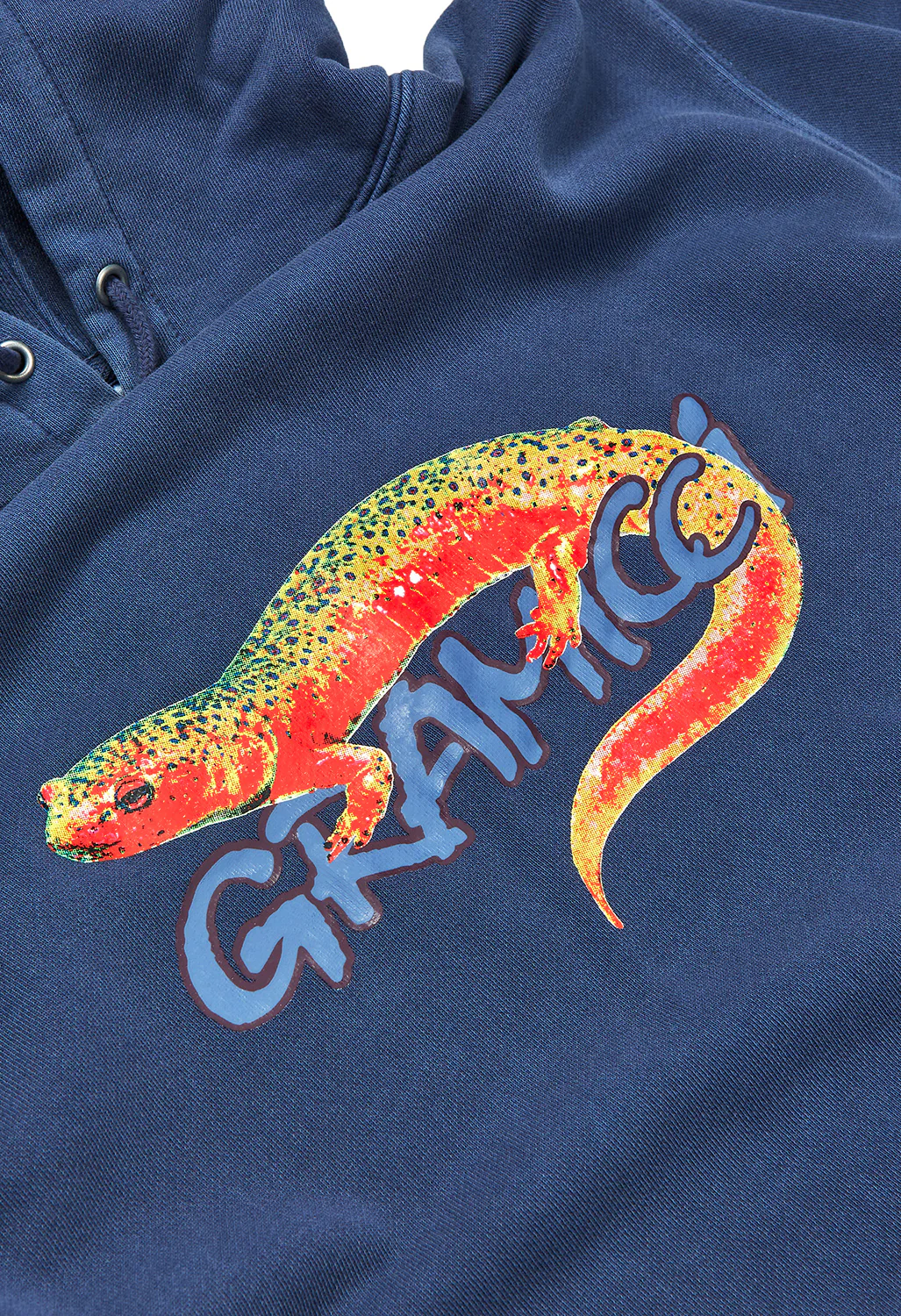Gramicci Salamander Hooded Sweatshirt - Navy Pigment - Image 3