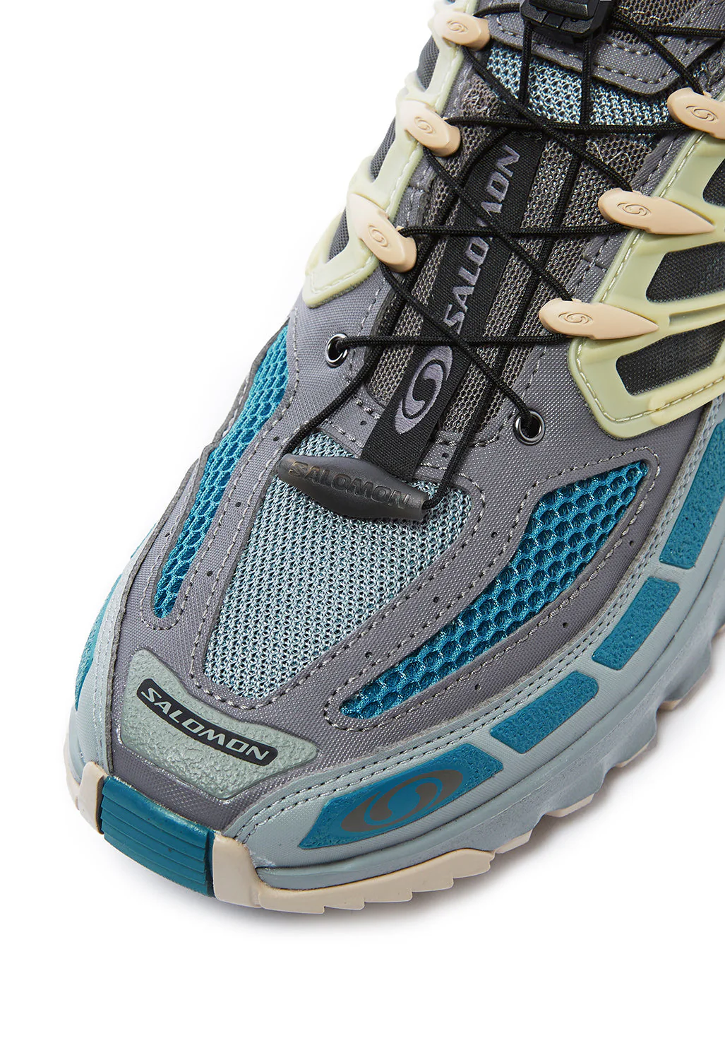 Salomon ACS Pro Trainers - Pewter / Monument / Aegean Blue - Image 2