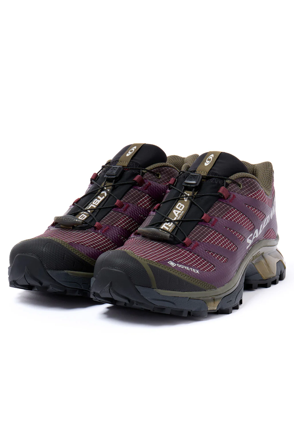 Salomon XT-4 OG GORE-TEX Trainers - Maroon Banner / Winter Bloom / Grape Leaf - Image 3