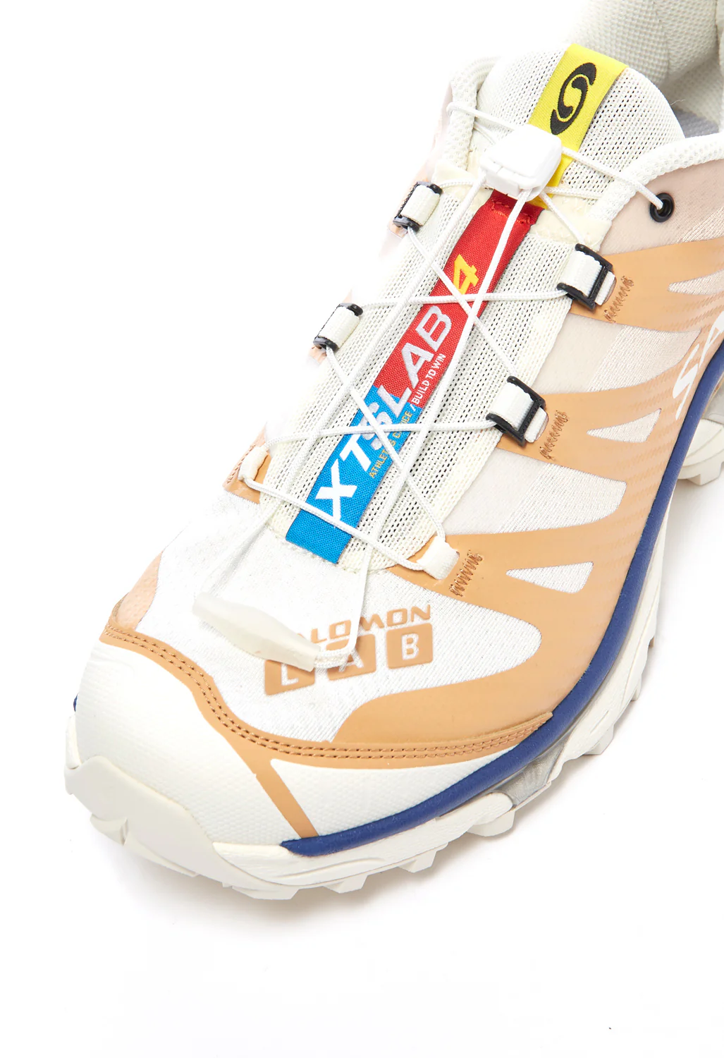 Salomon XT-4 OG Trainers - Taffy / Vanilla Ice / Blue Print - Image 2