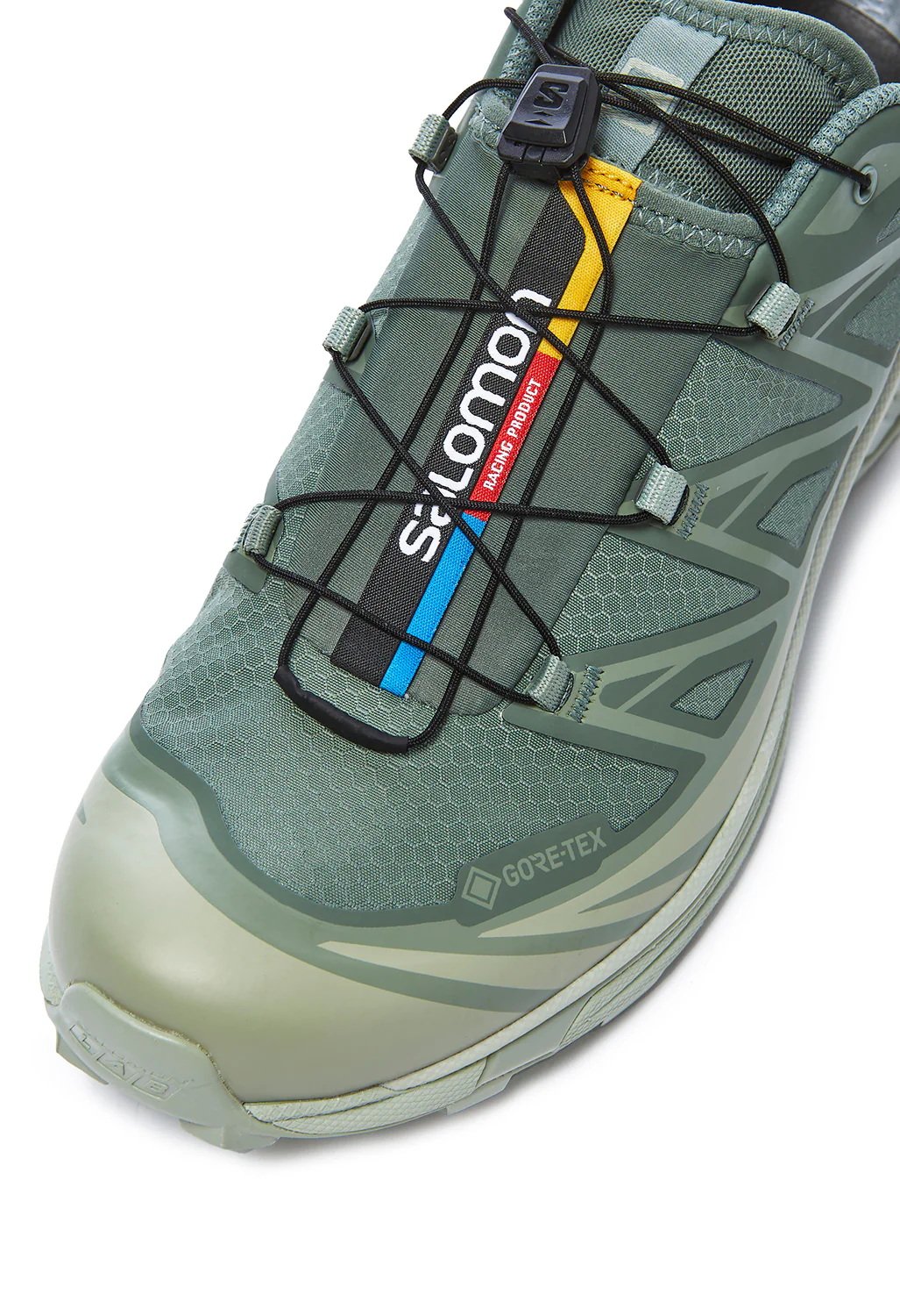 Salomon XT-6 GORE-TEX Trainers - Desert Sage / Lily Pad / Laurel Wreath - Image 2