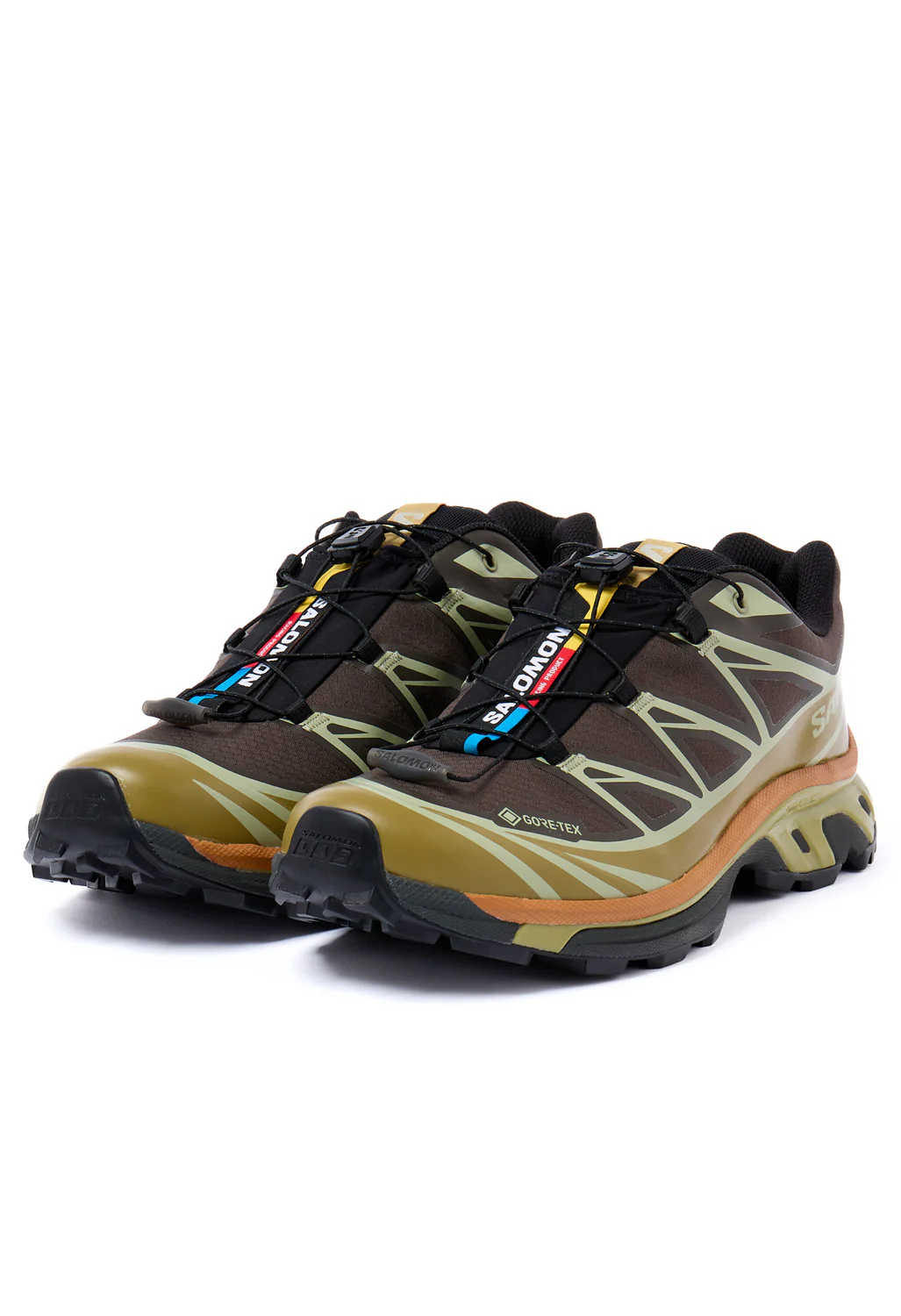 Salomon XT-6 GORE-TEX Trainers - Delicioso / Tea / Plantation - Image 3