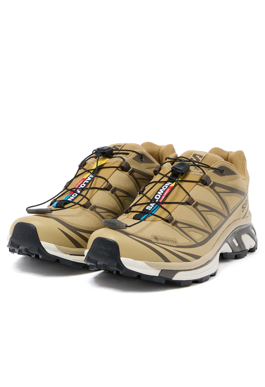 Salomon XT-6 GTX Trainers - Kelp / Wren / Safari - Image 3