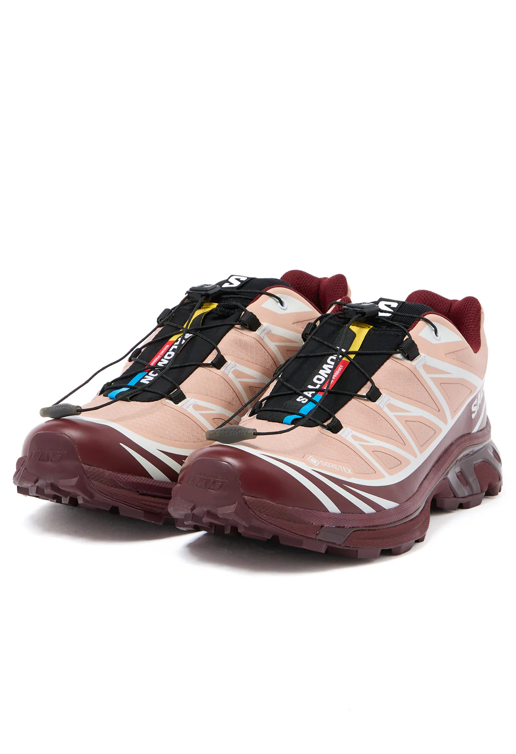 Salomon XT-6 GTX Trainers - Mahogany Rose / Tawny Port / Black - Image 3