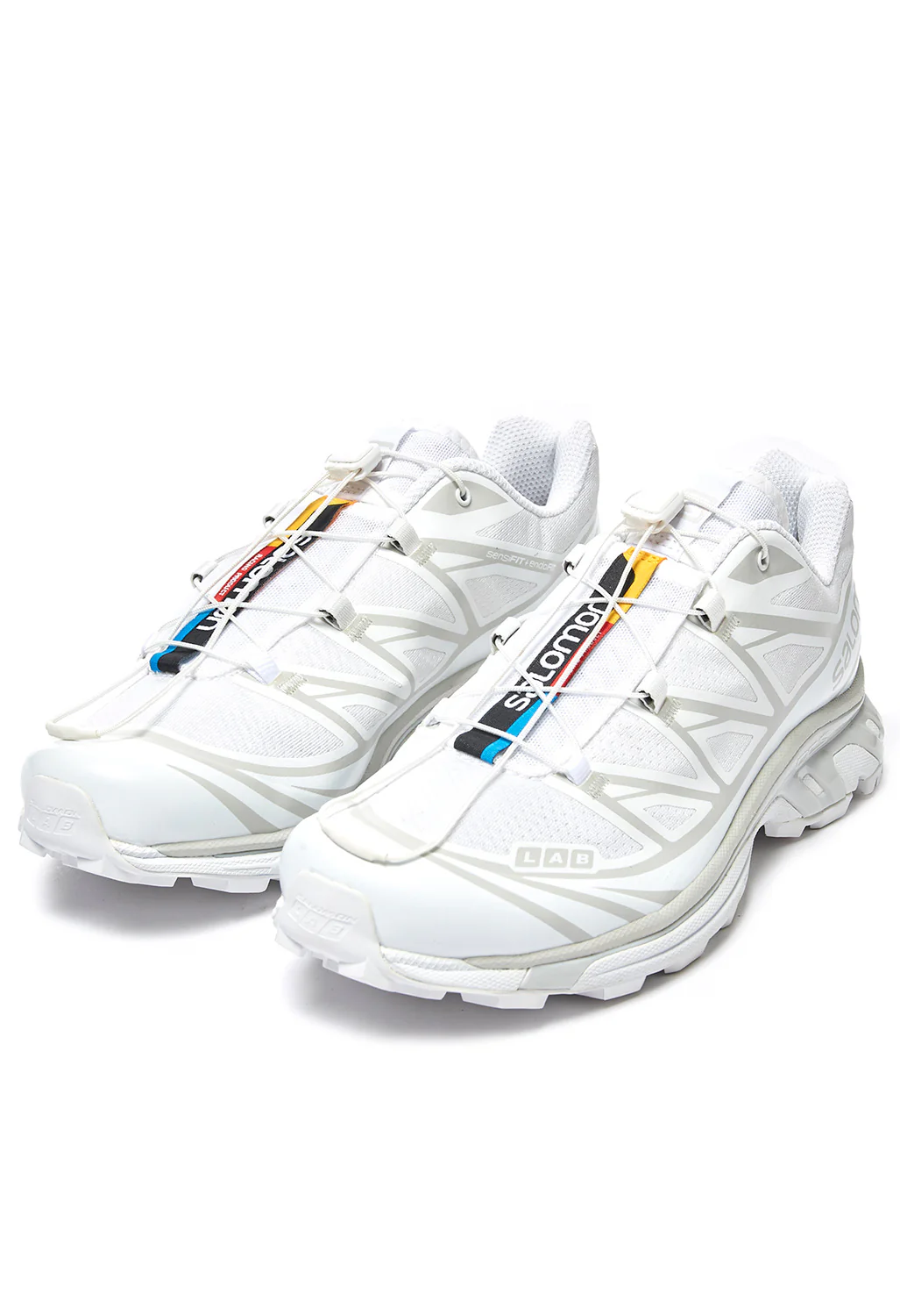 Salomon XT-6 Trainers - White / White / Lunar Rock - Image 3