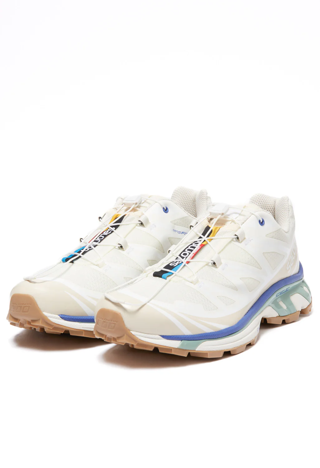 Salomon XT-6 Shoes - Vanilla Ice/Granite Green/White - Image 2