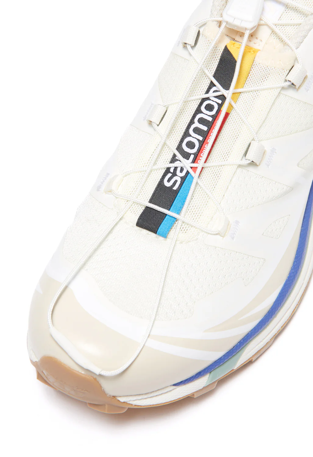 Salomon XT-6 Shoes - Vanilla Ice/Granite Green/White - Image 5