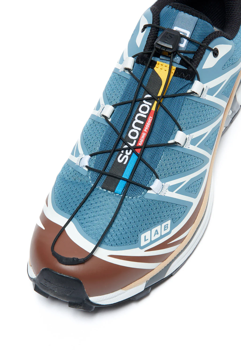 Salomon XT-6 Trainers - Aegean Blue / Tortoise Shell / Hazelnut - Image 2