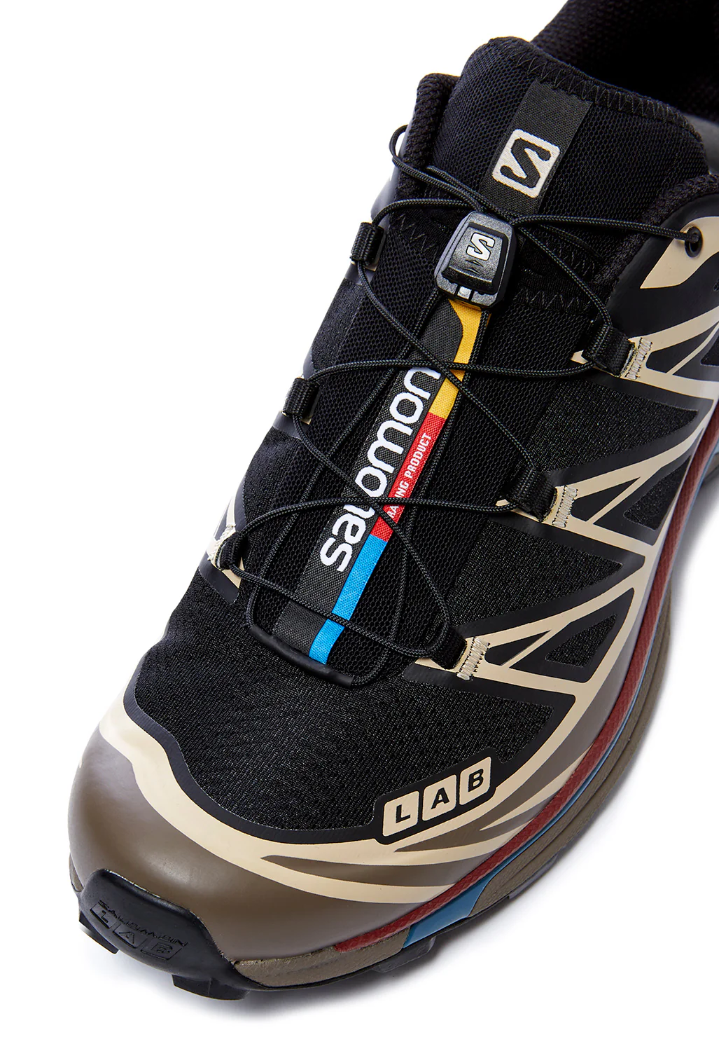 Salomon XT-6 Trainers - Black / Falcon / Cow Hide - Image 2