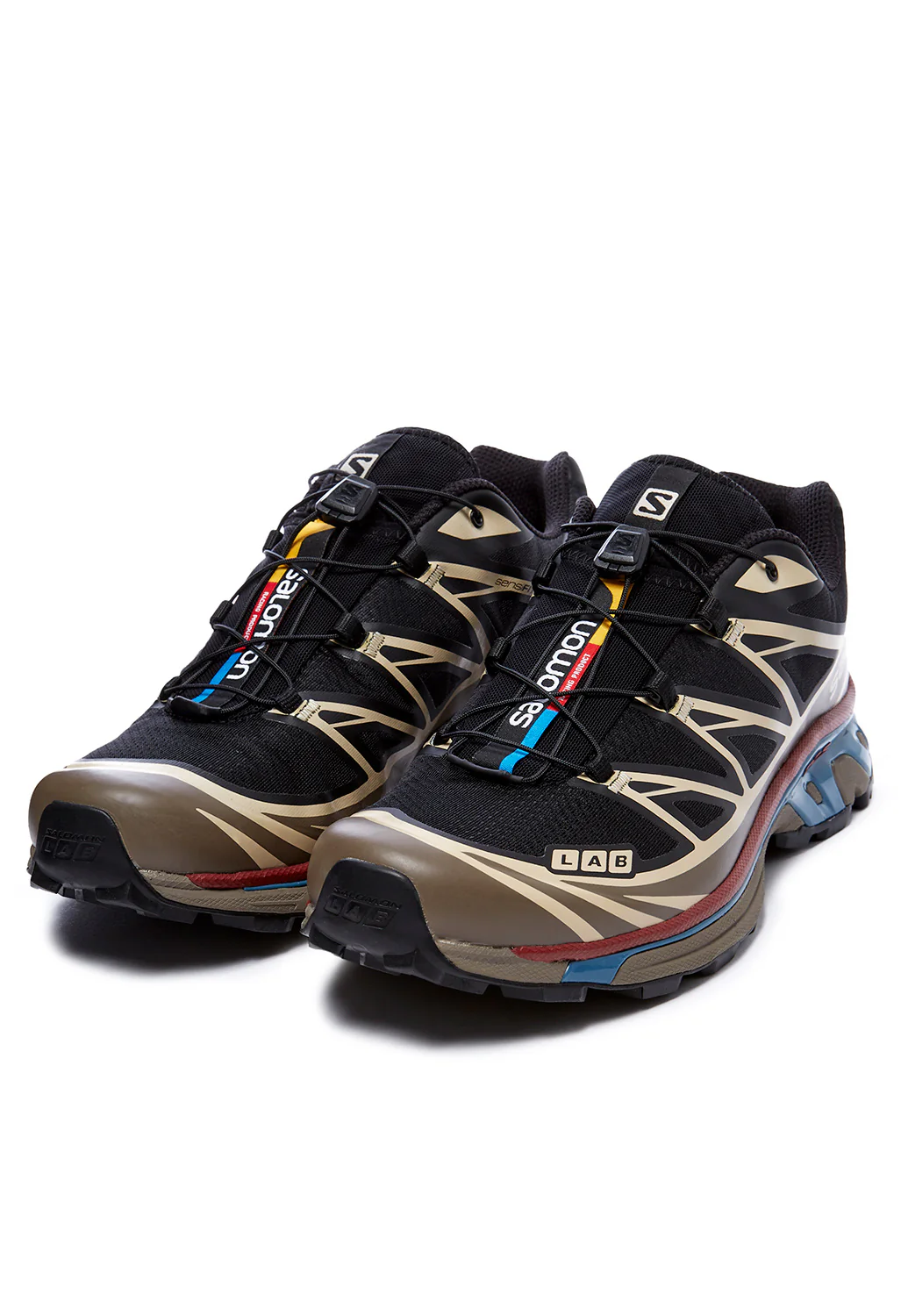 Salomon XT-6 Trainers - Black / Falcon / Cow Hide - Image 3