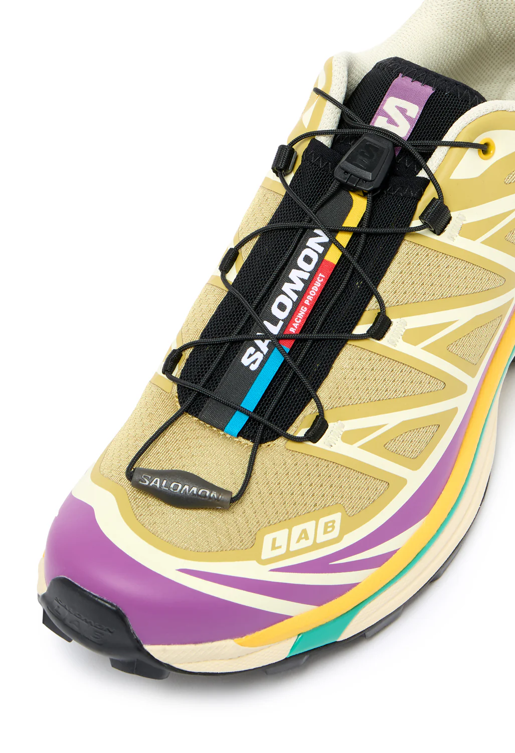 Salomon XT-6 Trainers - Antique Gold / Transparent Yellow / Willowherb - Image 2