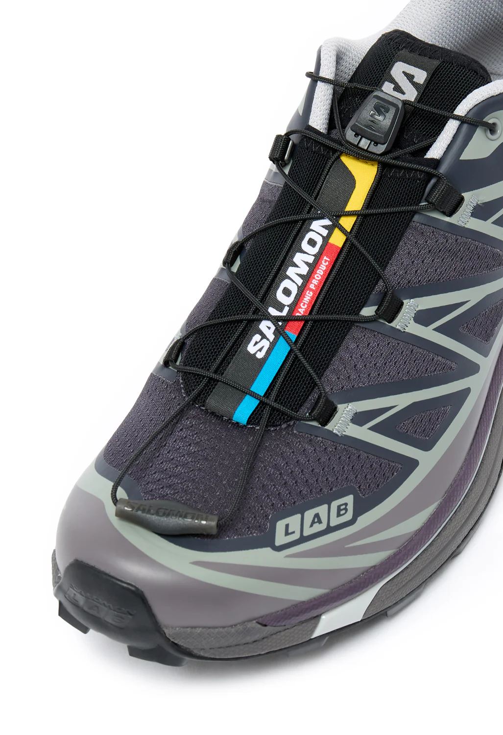 Salomon XT-6 Trainers - Nine Iron / Excalibur / Plum Perfect - Image 2