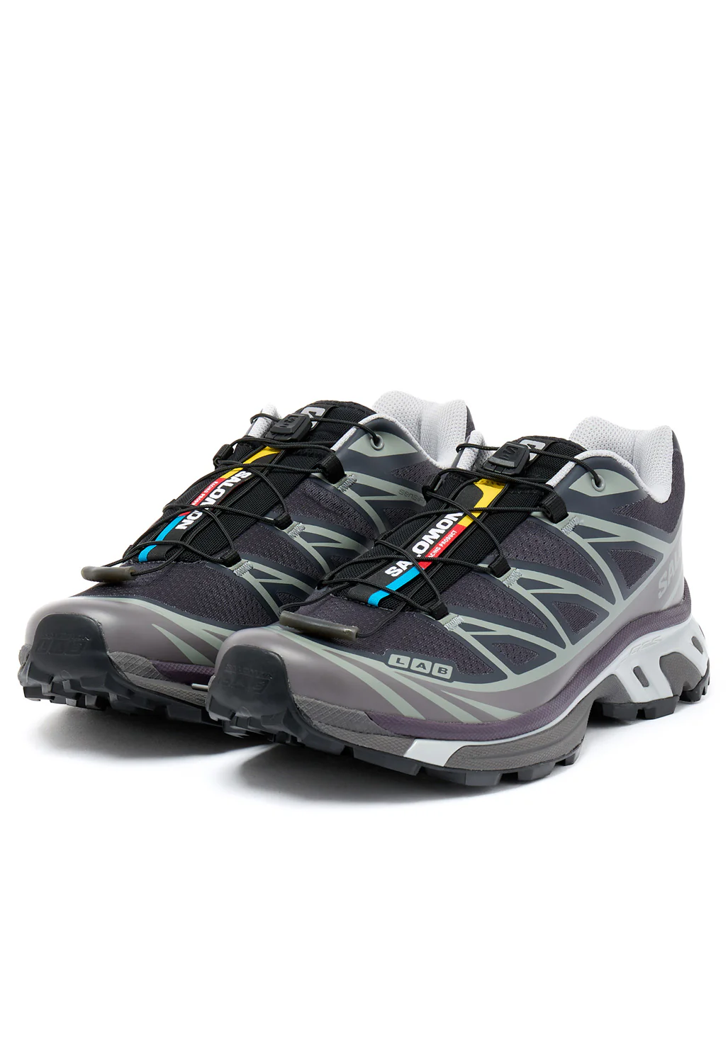 Salomon XT-6 Trainers - Nine Iron / Excalibur / Plum Perfect - Image 3