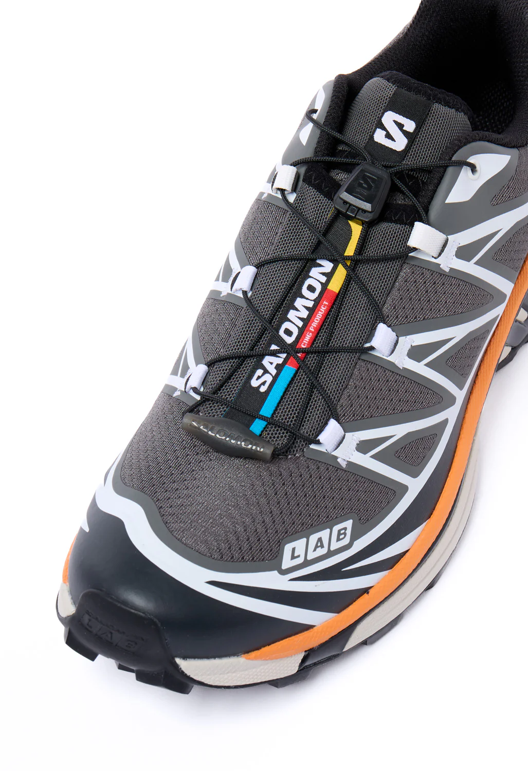 Salomon XT-6 Trainers - Pewter / Black / Turmeric - Image 2