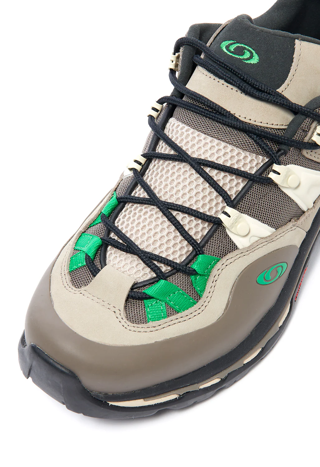 Salomon XT-Quest 2 Trainers - Falcon / Cement / Bright Green - Image 2