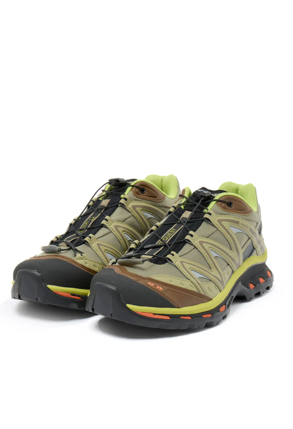 Salomon XT-Quest Trainers - Aloe / Dark Earth / Burnt Ochre - Image 3