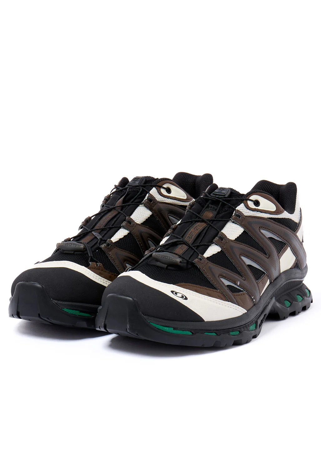 Salomon XT-Quest GORE-TEX Trainers - Black / Delicioso / Green Jacket - Image 3